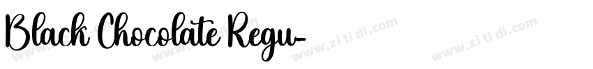 Black Chocolate Regu字体转换